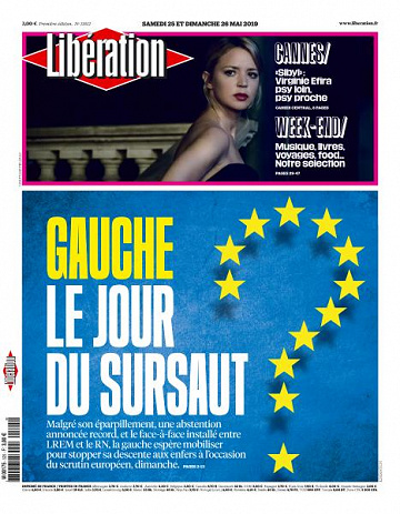 Libération du Samedi 25 et Dimanche 26 Mai 2019