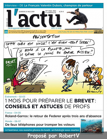 L’Actu - Samedi 25 Mai 2019