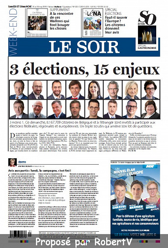Le Soir - Samedi 25 et Dimanche 26 Mai 2019