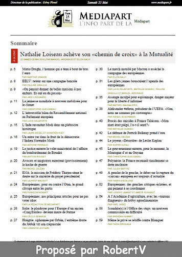 Mediapart - Samedi 25 Mai 2019 (Matin)