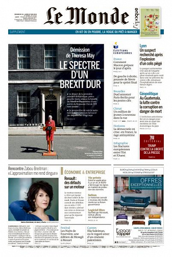 Le Monde du Dimanche 26 et Lundi 27 Mai 2019