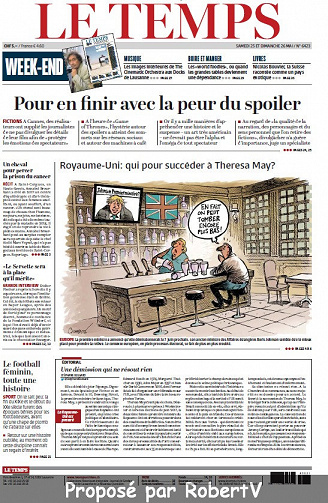 Le Temps - Samedi 25 et Dimanche 26 Mai 2019