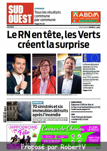 Sud Ouest Sud-Gironde - Lundi 27 Mai 2019