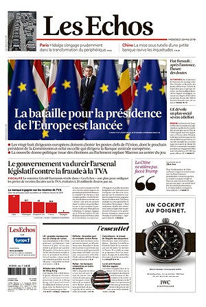 Les Echos du Mercredi 29 Mai 2019