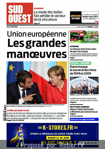 Sud Ouest Sud-Gironde - Mardi 28 Mai 2019