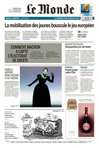 Le Monde du Mercredi 29 Mai 2019