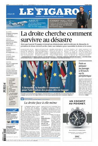Le Figaro du Mercredi 29 Mai 2019