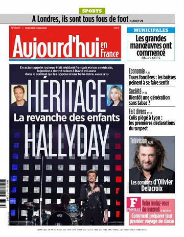 Aujourd’hui en France du Mercredi 29 Mai 2019