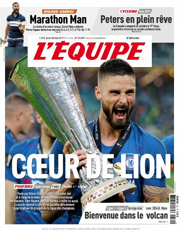 L’equipe du Jeudi 30 Mai 2019