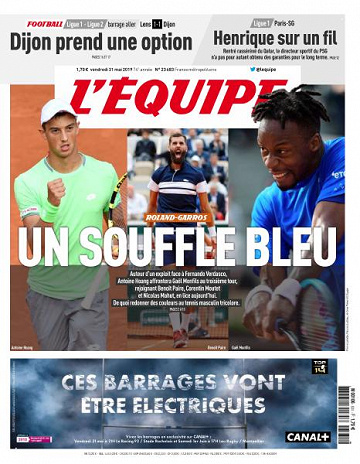 L’equipe du Vendredi 31 Mai 2019