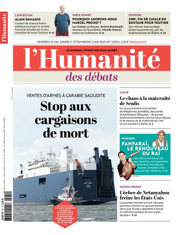 L’Humanite du Vendredi 31 Mai et Dimanche 2 Juin 2019