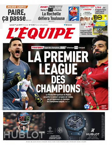 L’equipe du Samedi 1er Juin 2019