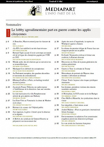 Mediapart - Vendredi 31 Mai 2019