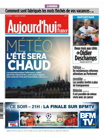 Aujourd’hui en France du Samedi 1er Juin 2019
