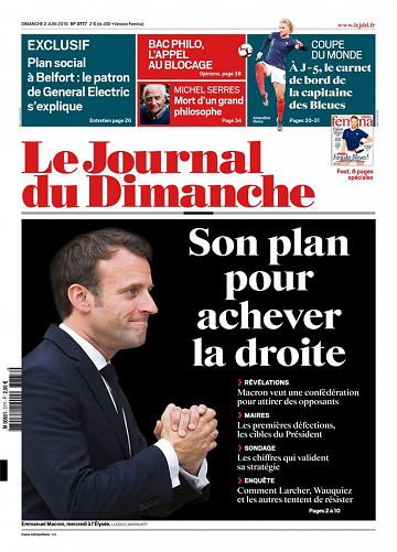 Le Journal du Dimanche N°3777 - Dimanche 2 Juin 2019