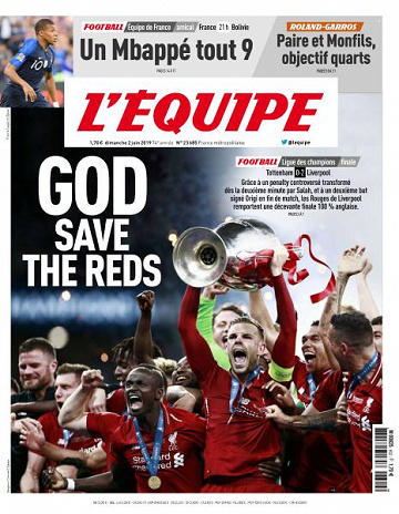 L’equipe du Dimanche 2 Juin 2019