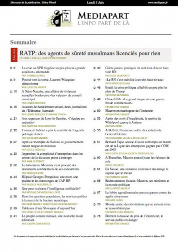 Mediapart - Lundi 3 Juin 2019