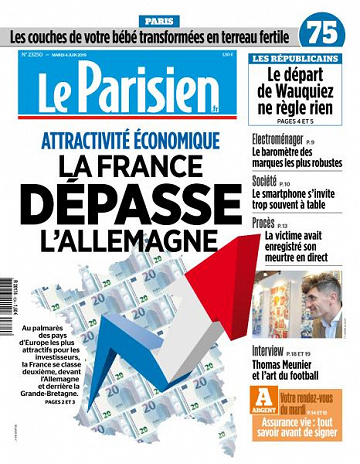 Le Parisien du Mardi 4 Juin 2019