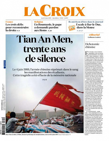 La Croix du Mardi 4 Juin 2019