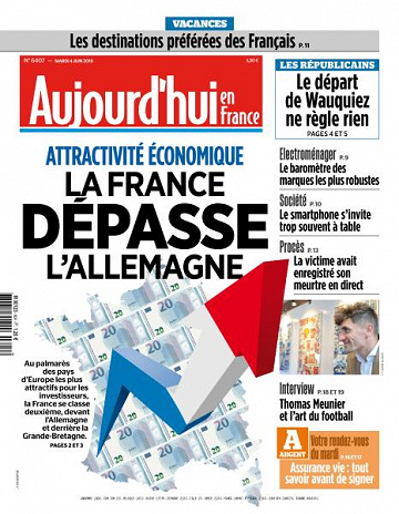Aujourd’hui en France du Mardi 4 Juin 2019