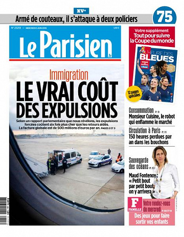 Le Parisien du Mercredi 5 Juin 2019