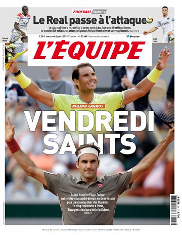 L’equipe du Mercredi 5 Juin 2019