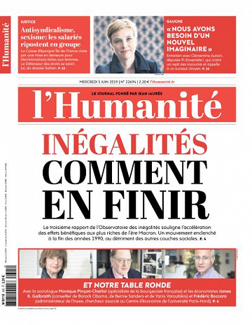 L’Humanite du Mercredi 5 Juin 2019