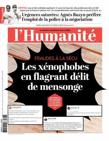 L’Humanite du Jeudi 6 Juin 2019