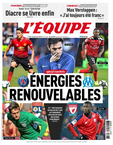 L’equipe du Jeudi 6 Juin 2019