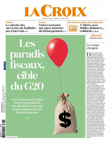 La Croix du Jeudi 6 Juin 2019