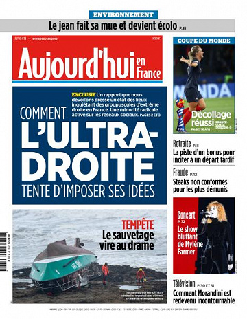 Aujourd’hui en France du Samedi 8 Juin 2019
