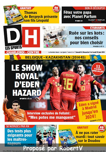 La Dernière Heure - Samedi 8 et Dimanche 9 Juin 2019