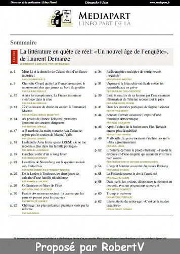 Mediapart - Dimanche 9 Juin 2019