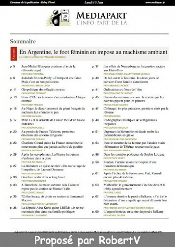 Mediapart - Lundi 10 Juin 2019
