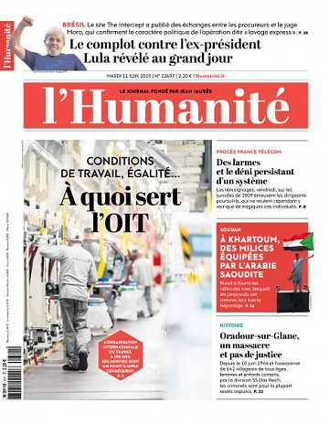 L’Humanite du Mardi 11 Juin 2019
