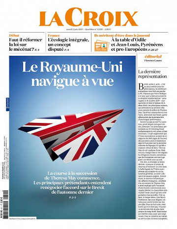 La Croix du Mardi 11 Juin 2019
