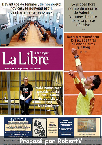 La Libre Belgique - Mardi 11 Juin 2019