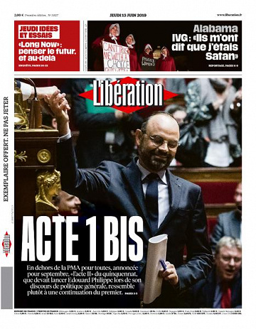 Libération du Jeudi 13 Juin 2019