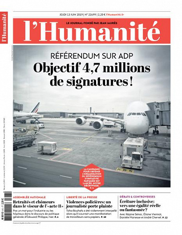L’Humanite du Jeudi 13 Juin 2019