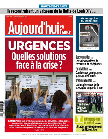 Aujourd’hui en France du Vendredi 14 Juin 2019