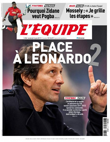L’equipe du Vendredi 14 Juin 2019