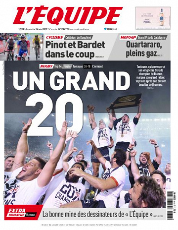L’equipe du Dimanche 16 Juin 2019
