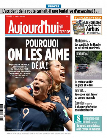 Aujourd’hui en France du Lundi 17 Juin 2019