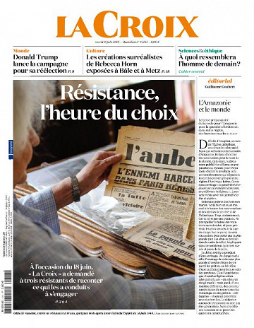 La Croix du Mardi 18 Juin 2019