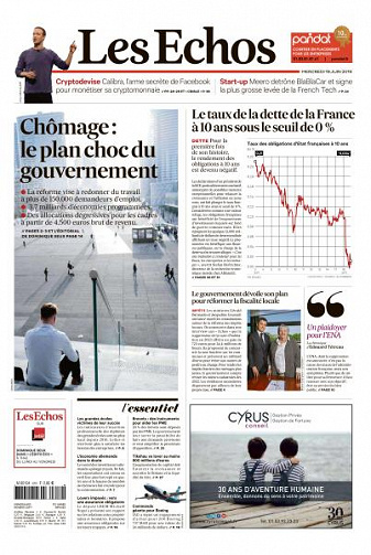 Les Echos du Mercredi 19 Juin 2019