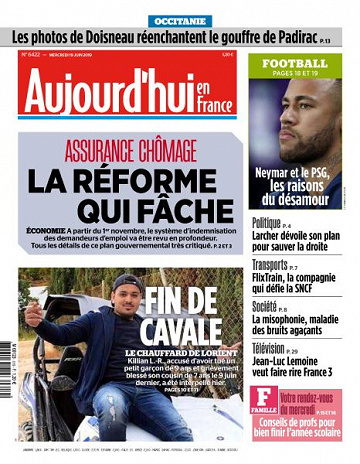 Aujourd’hui en France du Mercredi 19 Juin 2019