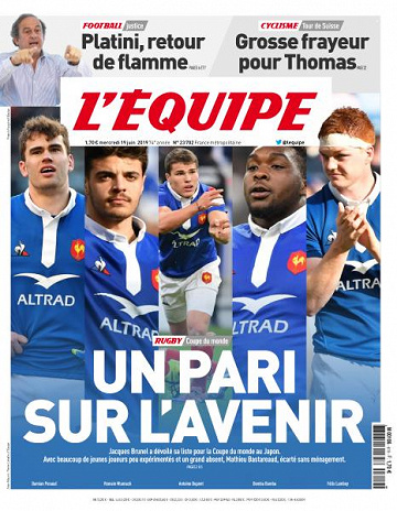 L’equipe du Mercredi 19 Juin 2019
