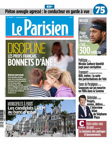 Le Parisien du Jeudi 20 Juin 2019