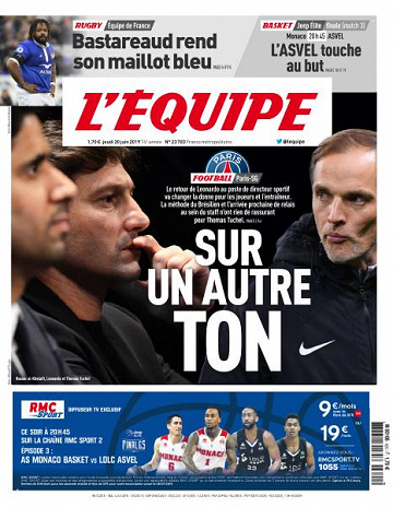 L’equipe du Jeudi 20 Juin 2019