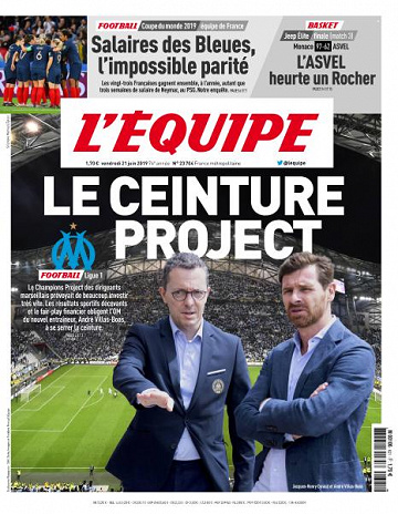 L’equipe du Vendredi 21 Juin 2019